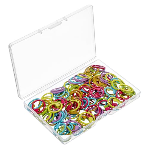 Qianyu 120 Stück Maschenmarker Stricken Ringe Häkeln Metall Spiralstichmarker Ring Stitch Marker Strickmarker Verriegelung Maschenzähler Garn Häkelzubehör für DIY-Bastelprojekte Nähen Handgefertigtes Qianyu 120 Stück Maschenmarker Stricken Ringe Häkeln Metall Spiralstichmarker Ring Stitch Marker Strickmarker Verriegelung Maschenzähler Garn Häkelzubehör für DIY-Bastelprojekte Nähen Handgefertigtes von Qianyu