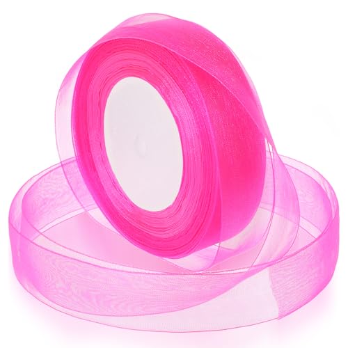 Qianyu 2,5 cm Band zum Verpacken von Geschenken, 45,7 m, durchscheinendes Organzaband für faire Blumen, Hochzeit, Party, Zuhause, Muttertag, Dekoration für Geschenkverpackungen, Blumensträuße Qianyu 2,5 cm Band zum Verpacken von Geschenken, 45,7 m, durchscheinendes Organzaband für faire Blumen, Hochzeit, Party, Zuhause, Muttertag, Dekoration für Geschenkverpackungen, Blumensträuße von Qianyu