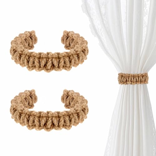 Qianyu 2 Stück Boho Vorhang Raffhalter Eflochtene Gardinenhalter Vorhang Halter Vorhänge Dekorative Wohnzimmer Vorhangbinderhaken für Bauernhausdekor Leichte Vorhänge Schlafzimmerzubehör Qianyu 2 Stück Boho Vorhang Raffhalter Eflochtene Gardinenhalter Vorhang Halter Vorhänge Dekorative Wohnzimmer Vorhangbinderhaken für Bauernhausdekor Leichte Vorhänge Schlafzimmerzubehör von Qianyu