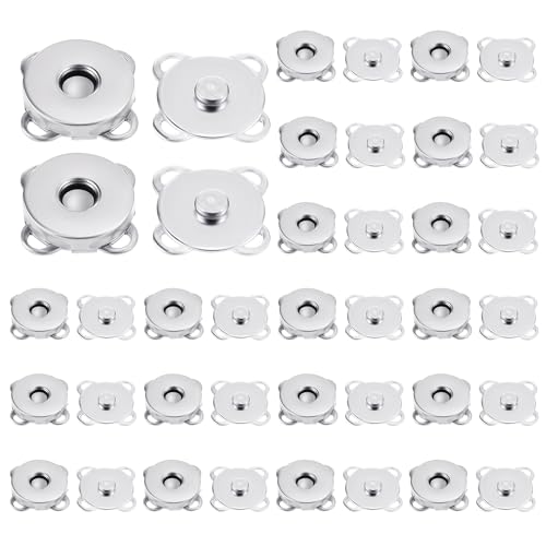 Qianyu 20 Stück Magnetknöpfe Pflaumenförmiger Magnetverschluss Schmuck 15 mm Metall Druckknöpfe zum Annähen Bekleidungszubehör für Handarbeiten Basteln Handwerk DIY Geldbörsen Qianyu 20 Stück Magnetknöpfe Pflaumenförmiger Magnetverschluss Schmuck 15 mm Metall Druckknöpfe zum Annähen Bekleidungszubehör für Handarbeiten Basteln Handwerk DIY Geldbörsen von Qianyu