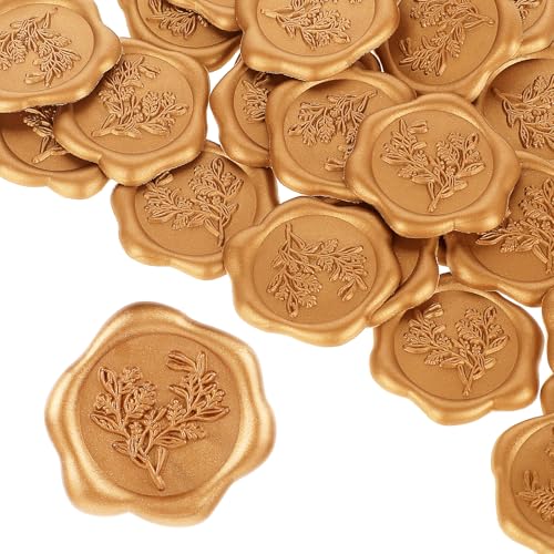Qianyu 25 Stück Wachssiegel Aufkleber Selbstklebend für Umschläge Siegelaufkleber Rosmarin-Stil Antik-Gold Wachsaufkleber zum Verpacken von Weihnachtsgeschenken Party Hochzeit Geburtstagen Grußkarten Qianyu 25 Stück Wachssiegel Aufkleber Selbstklebend für Umschläge Siegelaufkleber Rosmarin-Stil Antik-Gold Wachsaufkleber zum Verpacken von Weihnachtsgeschenken Party Hochzeit Geburtstagen Grußkarten von Qianyu
