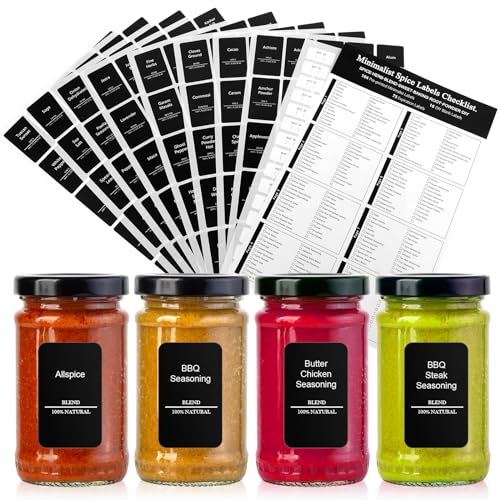 Qianyu 275 Stück Gewürzetiketten Selbstklebend Haushaltsetiketten Wasserfest Speisekammer-Etiketten Vorratsetiketten Datum Etiketten Universal Vorgedruckte Gewürz Sticker für Organisiere Küche Gläser Qianyu 275 Stück Gewürzetiketten Selbstklebend Haushaltsetiketten Wasserfest Speisekammer-Etiketten Vorratsetiketten Datum Etiketten Universal Vorgedruckte Gewürz Sticker für Organisiere Küche Gläser von Qianyu