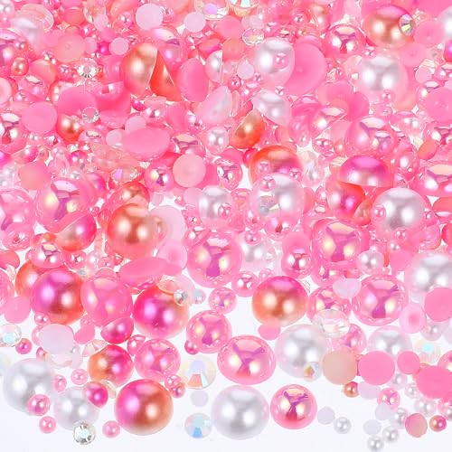Qianyu 50g Halbperlen Flatback Pearls 2/3/4/5/6/8mm Mix Nageldiamanten Rosa Lose Kleine Perlen für Gesicht Nagel Kunsthandwerk Make-up-Dekor DIY Kleidung Hochzeitskleid Nagelkunst Qianyu 50g Halbperlen Flatback Pearls 2/3/4/5/6/8mm Mix Nageldiamanten Rosa Lose Kleine Perlen für Gesicht Nagel Kunsthandwerk Make-up-Dekor DIY Kleidung Hochzeitskleid Nagelkunst von Qianyu