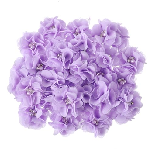 Qinayu 30 Stück Strass Perle Lila Chiffon Blume 5,1 cm Nähen Stoff Applikationen für Bastelprojekte Kleidung Stirnbänder Hochzeit Dekor Topper Party Dekoration Geschenkverpackung Haarschmuck DIY Qinayu 30 Stück Strass Perle Lila Chiffon Blume 5,1 cm Nähen Stoff Applikationen für Bastelprojekte Kleidung Stirnbänder Hochzeit Dekor Topper Party Dekoration Geschenkverpackung Haarschmuck DIY von Qianyu