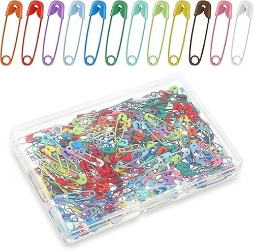 Winzige, bunte Sicherheitsnadeln, kleine Mini-Sicherheitsnadeln aus Metall für Kleidung, Etiketten, dekorative Kawaii-Befestigungsclips, Basteln, Windeln, Hüte, Gadget, 500 Stück Winzige, bunte Sicherheitsnadeln, kleine Mini-Sicherheitsnadeln aus Metall für Kleidung, Etiketten, dekorative Kawaii-Befestigungsclips, Basteln, Windeln, Hüte, Gadget, 500 Stück von Qianzc