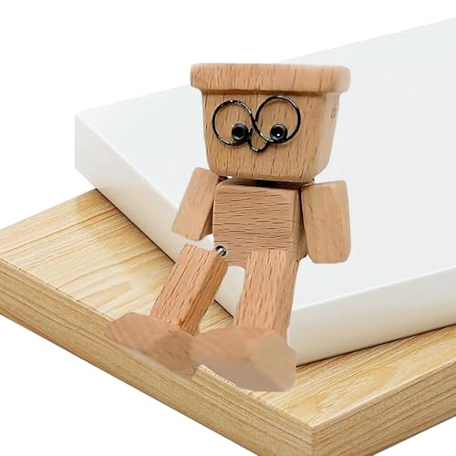 Qiaonan Schüttelnde Holzmann Figur, 8x4cm Handgefertigte wackelnder holzmann, charmante kleine holzfigur, Lustige Armaturenbrett-Autozubehör für Reisen, Pendeln, Zuhause Qiaonan Schüttelnde Holzmann Figur, 8x4cm Handgefertigte wackelnder holzmann, charmante kleine holzfigur, Lustige Armaturenbrett-Autozubehör für Reisen, Pendeln, Zuhause von Qiaonan