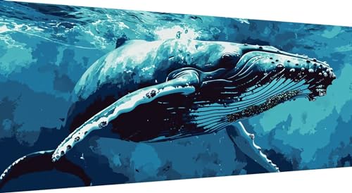 5D Diamond Painting Meeresboden, DIY Diamant Painting Bilder Wal, Diamand Painting Erwachsene Groß xxl, Kinder Diamant kunst Set mit Diamond Painting Zubehör, Home Wand Décor 100x40cm 5D Diamond Painting Meeresboden, DIY Diamant Painting Bilder Wal, Diamand Painting Erwachsene Groß xxl, Kinder Diamant kunst Set mit Diamond Painting Zubehör, Home Wand Décor 100x40cm von Qiaoqoo