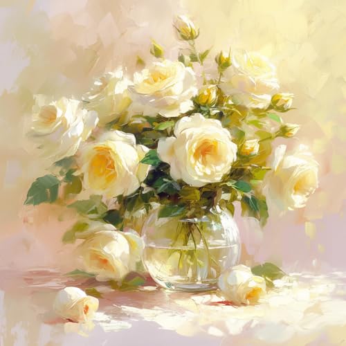 Blume Diamond Painting Erwachsene, 5D Diamant Painting Bilder Kinder, DIY Vase Diamond Art Painting Kit, Full Rund Drill Cross Stickerei Malerei, Diamant Malerei Set für Wand Dekoration 25x25cm Q-785 Blume Diamond Painting Erwachsene, 5D Diamant Painting Bilder Kinder, DIY Vase Diamond Art Painting Kit, Full Rund Drill Cross Stickerei Malerei, Diamant Malerei Set für Wand Dekoration 25x25cm Q-785 von Qiaoqoo
