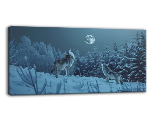 Diamond Painting Großes XXL, 60x120cm 5D Diamant Painting Bilder, Tier Diamond Painting Erwachsene Kinder Set, DIY Wolf Diamant Kunst Malerei Stickerei Set für Wohnzimmer Schlafzimmer Wand Dekor T136 von Qiaoqoo