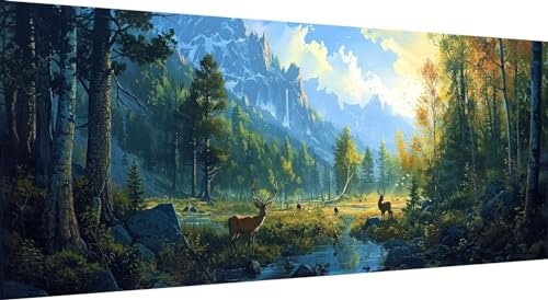 Reh Diamond Art Painting Wald Diamond Painting Bilder Erwachsene Basteln Runde Steine Strass Stickerei Kreuzstich Kunst Handwerk Diamant Malerei Set für Haus Wanddekoration 75x30cm Reh Diamond Art Painting Wald Diamond Painting Bilder Erwachsene Basteln Runde Steine Strass Stickerei Kreuzstich Kunst Handwerk Diamant Malerei Set für Haus Wanddekoration 75x30cm von Qiaoqoo