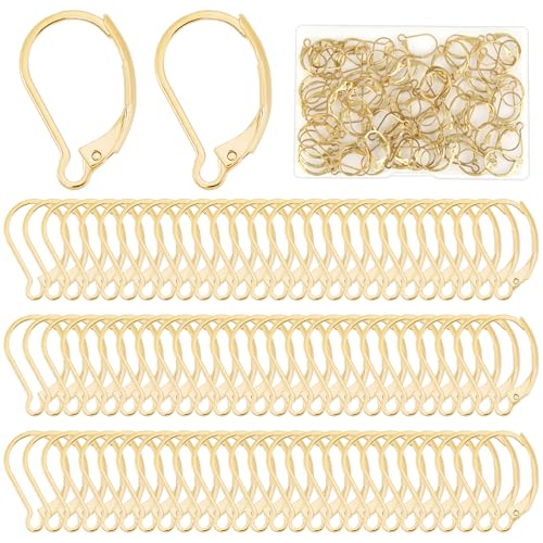 80 Stück Ohrhaken, Geschlossen Ohrring Haken in Gold, Kupfer Ohrringhaken mit Offener Schleife, Ohrringe Basteln für DIY Ohrring Schmuck Herstellung 80 Stück Ohrhaken, Geschlossen Ohrring Haken in Gold, Kupfer Ohrringhaken mit Offener Schleife, Ohrringe Basteln für DIY Ohrring Schmuck Herstellung von Qichan