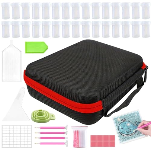 Qidures 5D Diamond Painting Zubehör Boxen Mit 30 Fächern, Diamond Painting Aufbewahrungsbox, Organizer Aufbewahrungskoffer Kits, Aufbewahrungsbox Für Diamant Painting Zubehör Box Qidures 5D Diamond Painting Zubehör Boxen Mit 30 Fächern, Diamond Painting Aufbewahrungsbox, Organizer Aufbewahrungskoffer Kits, Aufbewahrungsbox Für Diamant Painting Zubehör Box von Qidures
