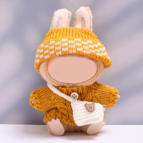Passende Kleidung für Die bu-bu-Plüsch Toy, 17 cm Große Kleidung für bu-bu Puppe, La-pu-bu Puppenkleidung, La-bu Kleidung Plüsch (D) von Qiebenav