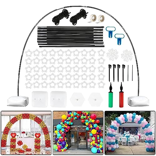 Qiebenav Ballonbogen-Set, einfach zu montierender wiederverwendbarer Ballonständer, Verstellbarer vielseitiger Ballonbogen-Set für Partydekorationen 1 Set von Qiebenav