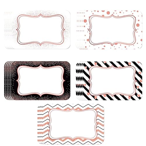 Qiebenav Goldfolien-Klebeetiketten, Design Name, 24 Stück, schöne metallische, selbstklebende nicht verblassende, langlebige Roségold Qiebenav Goldfolien-Klebeetiketten, Design Name, 24 Stück, schöne metallische, selbstklebende nicht verblassende, langlebige Roségold von Qiebenav