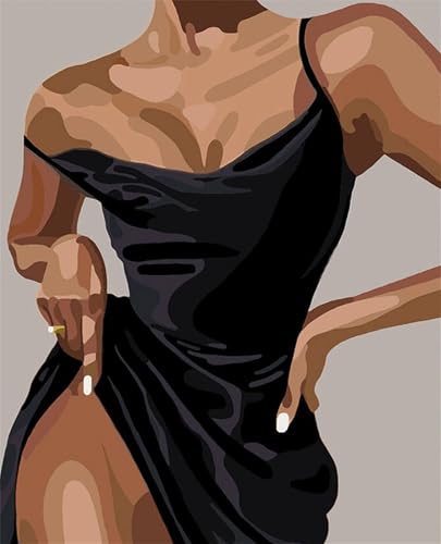 Frauen Malen Nach Zahlen Erwachsene,Sexy Paint by Numbers Adult,Cheerful Painting,Diy Handgemalt Kreativ Bastelset für Geschenk Heimdekoration. (Sexy) von Qihensail