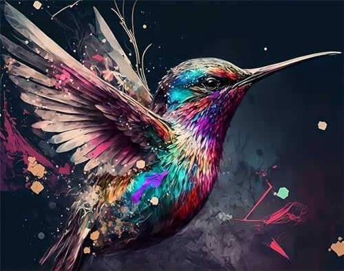 Vögel Malen Nach Zahlen Erwachsene,Paint by Numbers Adult,Cheerful Painting,Diy Handgemalt Kreativ Bastelset für Geschenk Heimdekoration. (Vögel) von Qihensail