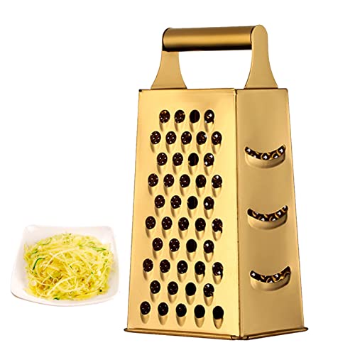 Qihuyi Reiben für die Küche - Mehrzweck-Gadget aus Edelstahl, Schnelles feines Mahlen, Schneiden und Zerkleinern von Käse, Gemüse, Kartoffeln, bequemer Griff, langlebiges Küchenwerkzeug Qihuyi Reiben für die Küche - Mehrzweck-Gadget aus Edelstahl, Schnelles feines Mahlen, Schneiden und Zerkleinern von Käse, Gemüse, Kartoffeln, bequemer Griff, langlebiges Küchenwerkzeug von Qihuyi