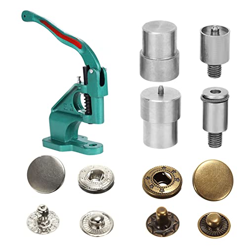 4-Teilige Druckknopf-Stanzformen Ersatzteile aus silberfarbenem Edelstahl für 831, Stanzform für Druckknopf-Pressmaschinen, Teile für Handpressmaschinen für 12mm 15mm 21,5mm Knöpfe von Qiilu