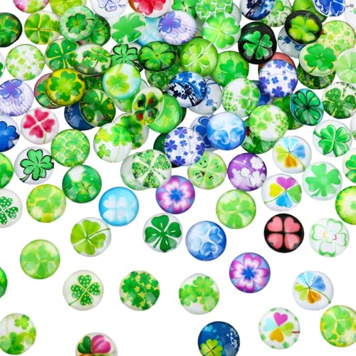 100 StüCk GlüCkssteine GlüCksklee,12mm GlüCksbringer Kinder Eignen Sich für Handgemachte Diy-Kunsthandwerke, Wohnaccessoires Und Die Herstellung Von Schmuck 100 StüCk GlüCkssteine GlüCksklee,12mm GlüCksbringer Kinder Eignen Sich für Handgemachte Diy-Kunsthandwerke, Wohnaccessoires Und Die Herstellung Von Schmuck von Qiimenguer