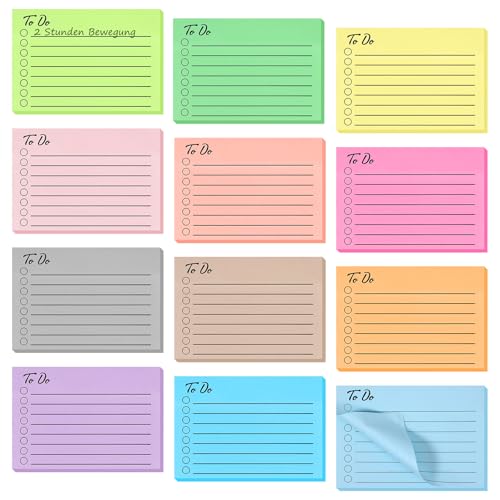 600 Blätter Haftnotizen - 10 X 7 cm To Do Listen block,Sticky Notes,Kann als Schulmaterial für Die Klasse Oder als Büroartikel Verwendet Werden. von Qiimenguer