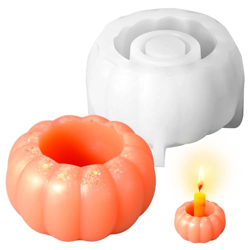 Kürbis Silikonformen Gießformen Kerzenhalter,Silikonformen Gießformen Herbst,Silikonform Kürbis Herbst Dekofür DIY Dekorationen, Kerzenständer, Kerzen, Dekoration Halloween-Party, Geburtstagsfeier(1) Kürbis Silikonformen Gießformen Kerzenhalter,Silikonformen Gießformen Herbst,Silikonform Kürbis Herbst Dekofür DIY Dekorationen, Kerzenständer, Kerzen, Dekoration Halloween-Party, Geburtstagsfeier(1) von Qiimenguer