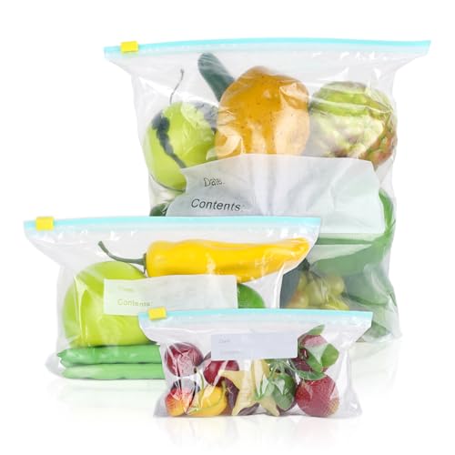 Qiimenguer 90stk Gefrierbeutel Zipper Wiederverwendbare Großer Wiederverschließbare Beutel Mittlerer und Kleiner Druckverschlussbeutel klein Sandwichbeutel Zip Beutel für Gemüse Milch Qiimenguer 90stk Gefrierbeutel Zipper Wiederverwendbare Großer Wiederverschließbare Beutel Mittlerer und Kleiner Druckverschlussbeutel klein Sandwichbeutel Zip Beutel für Gemüse Milch von Qiimenguer