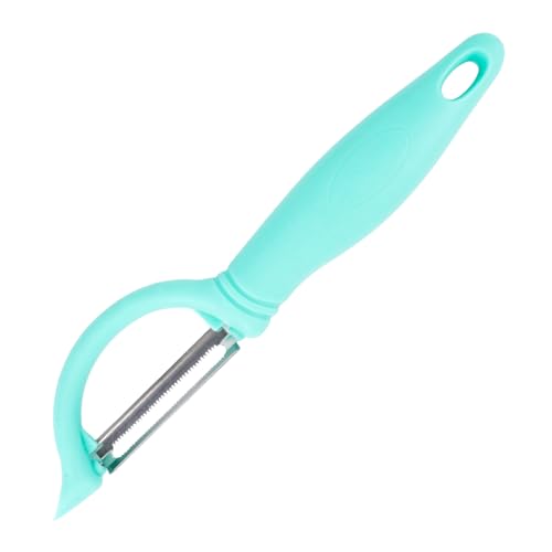 Sparschäler - Schäler Set Premium Edelstahl Gemüsemesser mit Scharfer Klinge und Gurkenschäler Rutschfestem Griff Kartoffelschäler Gemüse für Tomaten, Karotten, Obst, Spargelschäler(Blau) von Qiimenguer