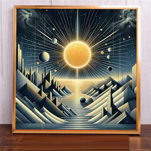 Malen Nach Zahlen Erwachsene,DIY Sonnenlandschaft Ölgemälde-Kits auf Leinwand mit Pinseln und Acrylpigment,Handgemalt Ölgemälde Paint by numbers für Wohnzimmer, Büro Dekoration,Ohne Rahmen 70x70cm Malen Nach Zahlen Erwachsene,DIY Sonnenlandschaft Ölgemälde-Kits auf Leinwand mit Pinseln und Acrylpigment,Handgemalt Ölgemälde Paint by numbers für Wohnzimmer, Büro Dekoration,Ohne Rahmen 70x70cm von Qijinn