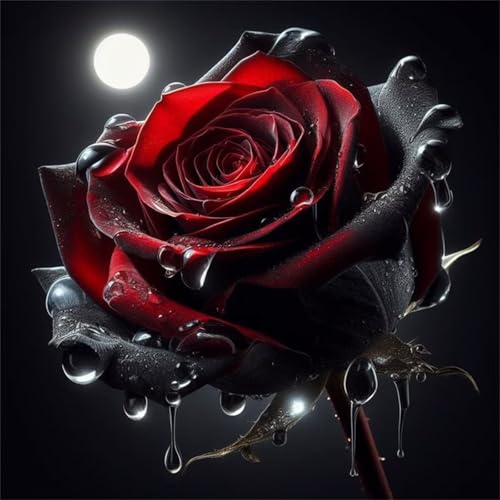 Qijinn Diamant Painting Bilder für Erwachsene Anfänger,5D Blume Mond Rose Diamond Painting Set,DIY Vierkant Diamant Kunst Kits Vollbohrer Kreuzstich Malerei für Home Wand Dekor 105x105cm Qijinn Diamant Painting Bilder für Erwachsene Anfänger,5D Blume Mond Rose Diamond Painting Set,DIY Vierkant Diamant Kunst Kits Vollbohrer Kreuzstich Malerei für Home Wand Dekor 105x105cm von Qijinn