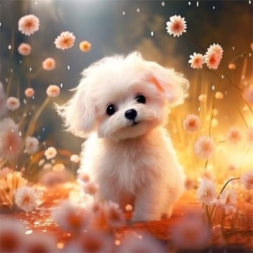 Qijinn Diamant Painting Bilder für Erwachsene Anfänger,5D Haustier Hund Diamond Painting Set,DIY Vierkant Diamant Kunst Kits Vollbohrer Kreuzstich Malerei für Home Wand Dekor 105x105cm Qijinn Diamant Painting Bilder für Erwachsene Anfänger,5D Haustier Hund Diamond Painting Set,DIY Vierkant Diamant Kunst Kits Vollbohrer Kreuzstich Malerei für Home Wand Dekor 105x105cm von Qijinn