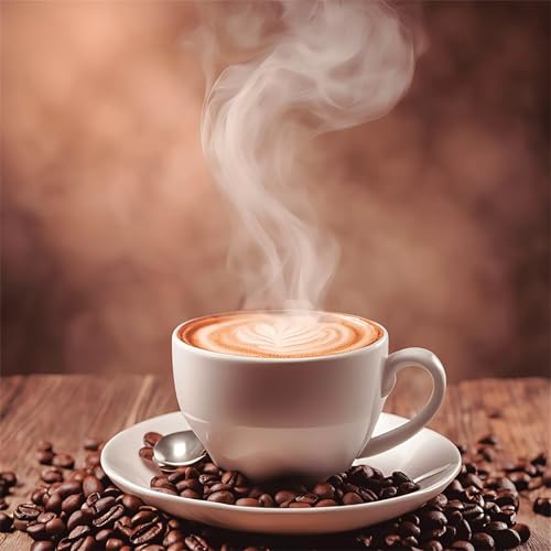 Qijinn Diamant Painting Bilder für Erwachsene Anfänger,5D Köstlicher Kaffee Diamond Painting Set,DIY Vierkant Diamant Kunst Kits Vollbohrer Kreuzstich Malerei für Home Wand Dekor 105x105cm Qijinn Diamant Painting Bilder für Erwachsene Anfänger,5D Köstlicher Kaffee Diamond Painting Set,DIY Vierkant Diamant Kunst Kits Vollbohrer Kreuzstich Malerei für Home Wand Dekor 105x105cm von Qijinn