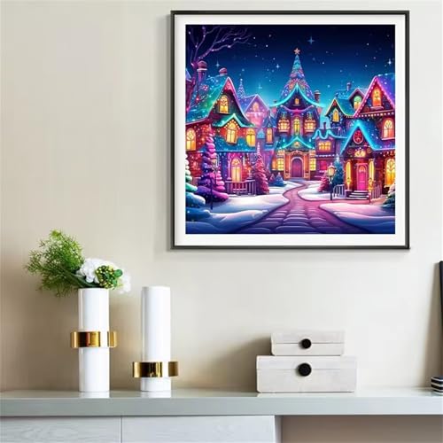 Qijinn Diamant Painting Bilder für Erwachsene Anfänger,5D Schöne Häuser Diamond Painting Set,DIY Vierkant Diamant Kunst Kits Vollbohrer Kreuzstich Malerei für Home Wand Dekor 105x105cm Qijinn Diamant Painting Bilder für Erwachsene Anfänger,5D Schöne Häuser Diamond Painting Set,DIY Vierkant Diamant Kunst Kits Vollbohrer Kreuzstich Malerei für Home Wand Dekor 105x105cm von Qijinn