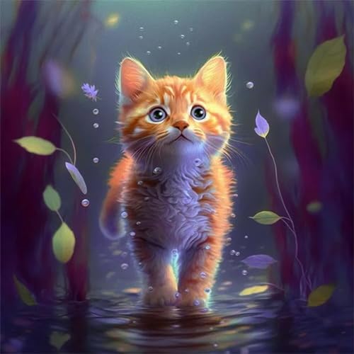 Qijinn Diamant Painting Bilder für Erwachsene Anfänger,5D Tier Katze Diamond Painting Set,DIY Vierkant Diamant Kunst Kits Vollbohrer Kreuzstich Malerei für Home Wand Dekor 105x105cm Qijinn Diamant Painting Bilder für Erwachsene Anfänger,5D Tier Katze Diamond Painting Set,DIY Vierkant Diamant Kunst Kits Vollbohrer Kreuzstich Malerei für Home Wand Dekor 105x105cm von Qijinn