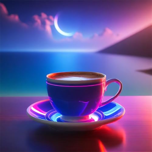 Qijinn Diamond Painting Erwachsene,Kaffeetasse farbig 5D Diamant Painting Bilder DIY Rund Vollbohrer Diamond Painting Bilder Stickerei Diamant Malerei Set für Wanddekoration,105x105cm Qijinn Diamond Painting Erwachsene,Kaffeetasse farbig 5D Diamant Painting Bilder DIY Rund Vollbohrer Diamond Painting Bilder Stickerei Diamant Malerei Set für Wanddekoration,105x105cm von Qijinn