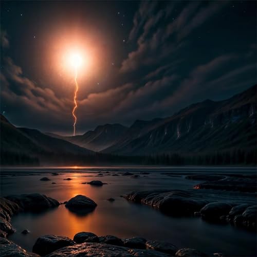 Qijinn Diamond Painting Erwachsene,Nacht Mond Landschaft 5D Diamant Painting Bilder DIY Rund Vollbohrer Diamond Painting Bilder Stickerei Diamant Malerei Set für Wanddekoration,105x105cm Qijinn Diamond Painting Erwachsene,Nacht Mond Landschaft 5D Diamant Painting Bilder DIY Rund Vollbohrer Diamond Painting Bilder Stickerei Diamant Malerei Set für Wanddekoration,105x105cm von Qijinn