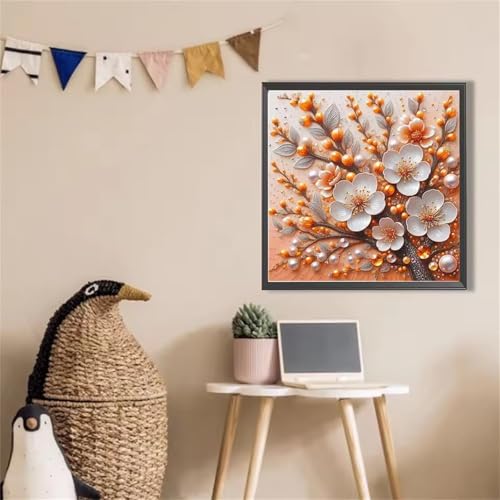 Qijinn Diamond Painting Erwachsene,Pflaumenblüte 5D Diamant Painting Bilder DIY Rund Vollbohrer Diamond Painting Bilder Stickerei Diamant Malerei Set für Wanddekoration,105x105cm Qijinn Diamond Painting Erwachsene,Pflaumenblüte 5D Diamant Painting Bilder DIY Rund Vollbohrer Diamond Painting Bilder Stickerei Diamant Malerei Set für Wanddekoration,105x105cm von Qijinn
