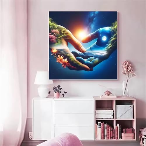 Qijinn Diamond Painting Erwachsene,Räumliche Hände 5D Diamant Painting Bilder DIY Rund Vollbohrer Diamond Painting Bilder Stickerei Diamant Malerei Set für Wanddekoration,105x105cm Qijinn Diamond Painting Erwachsene,Räumliche Hände 5D Diamant Painting Bilder DIY Rund Vollbohrer Diamond Painting Bilder Stickerei Diamant Malerei Set für Wanddekoration,105x105cm von Qijinn