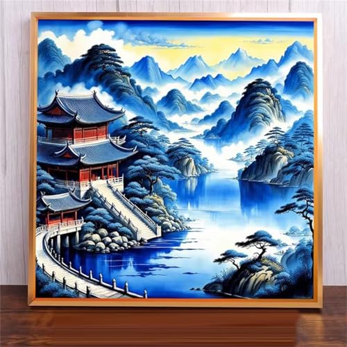 Qijinn Palast im chinesischen Stil Malen Nach Zahlen Erwachsene,DIY Ohne Rahmen Handgemalt Ölgemälde Kits für Anfänger,Acryl Malen nach Zahlen Kits auf Leinwand mit Pinseln für Heimdekoration 30x30cm Qijinn Palast im chinesischen Stil Malen Nach Zahlen Erwachsene,DIY Ohne Rahmen Handgemalt Ölgemälde Kits für Anfänger,Acryl Malen nach Zahlen Kits auf Leinwand mit Pinseln für Heimdekoration 30x30cm von Qijinn