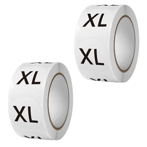 1000 Stück Kleidungsgrößen Aufkleber Etiketten, 2.5 cm Durchmesser Selbstklebend Klebeetiketten Aufkleber für Kleidung Größe, Runde Größenetiketten Kreis Größenaufkleber Size Stickers (25 mm, XL) 1000 Stück Kleidungsgrößen Aufkleber Etiketten, 2.5 cm Durchmesser Selbstklebend Klebeetiketten Aufkleber für Kleidung Größe, Runde Größenetiketten Kreis Größenaufkleber Size Stickers (25 mm, XL) von Qikaara