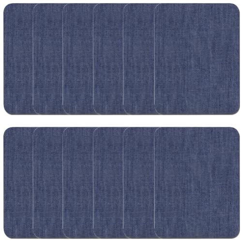 12 Stück Flicken zum Aufbügeln, Aufbügel Flicken, Bügelflicken, Denim Flicken, Reparaturflicken, Reparatur-Dekorationsset für Jeans und Kleidung, 9.5*12.5 cm, Iron-on Repair Patches (Denim Königsblau) 12 Stück Flicken zum Aufbügeln, Aufbügel Flicken, Bügelflicken, Denim Flicken, Reparaturflicken, Reparatur-Dekorationsset für Jeans und Kleidung, 9.5*12.5 cm, Iron-on Repair Patches (Denim Königsblau) von Qikaara