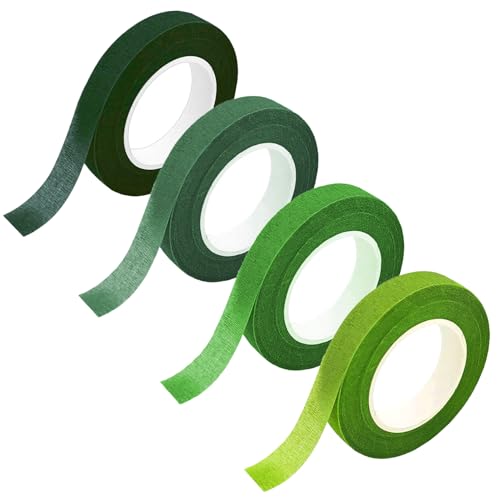 4 Rollen Flora Kreppband, 4 Stile Grün Floristenband, 12mm*27m Selbstklebend Floristenkrepp Blumenband, Klebeband Flora Blumenband für Blumensträuße DIY Kunsthandwerk Floral Wire Tape 4 style green 4 Rollen Flora Kreppband, 4 Stile Grün Floristenband, 12mm*27m Selbstklebend Floristenkrepp Blumenband, Klebeband Flora Blumenband für Blumensträuße DIY Kunsthandwerk Floral Wire Tape 4 style green von Qikaara