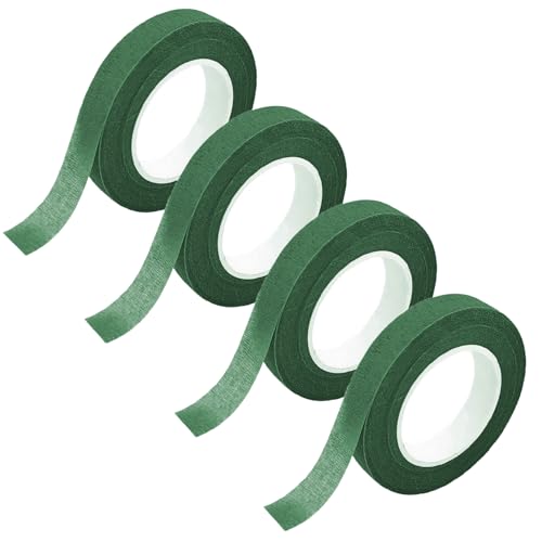 4 Rollen Flora Kreppband, Grün Floristenband, 12mm*27m Selbstklebend Floristenkrepp Blumenband, Klebeband Flora Blumenband für Blumensträuße DIY Kunsthandwerk Florist Floral Wire Tape green 4 Rollen Flora Kreppband, Grün Floristenband, 12mm*27m Selbstklebend Floristenkrepp Blumenband, Klebeband Flora Blumenband für Blumensträuße DIY Kunsthandwerk Florist Floral Wire Tape green von Qikaara