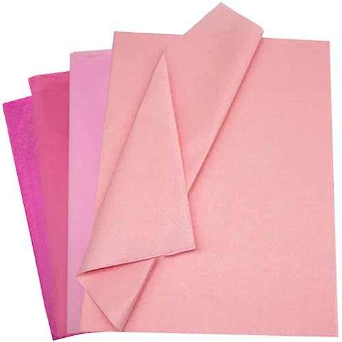 40 Blatt Geschenkpapier Seidenpapier,Rosa Bunt Serie 50x75cm Verpackungspapier Bastelpapier für Füller Blumen Kunsthandwerk Geburtstag Hochzeits Dekoration und Geschenkverpackungen Tissue Paper von Qikaara