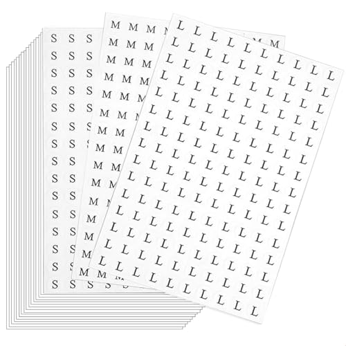 4500 Stück Kleidungsgrößen Aufkleber Etiketten, Selbstklebend Klebeetiketten Aufkleber für Kleidung Größe, Rund Größenetiketten Größenaufkleber 1.3 cm Durchmesser Clothes Size Label Sticker (S M L) 4500 Stück Kleidungsgrößen Aufkleber Etiketten, Selbstklebend Klebeetiketten Aufkleber für Kleidung Größe, Rund Größenetiketten Größenaufkleber 1.3 cm Durchmesser Clothes Size Label Sticker (S M L) von Qikaara