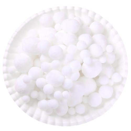 500 Stück Pompons zum Basteln, Weiß Pompons, 10/15/20/25/30 mm Pompom Bälle, Pompoms zum Basteln, Pompons Bälle für DIY Kreative Handwerk Dekorationen white Pom Poms Pompoms (Weiß-5 Größen,1-3cm) 500 Stück Pompons zum Basteln, Weiß Pompons, 10/15/20/25/30 mm Pompom Bälle, Pompoms zum Basteln, Pompons Bälle für DIY Kreative Handwerk Dekorationen white Pom Poms Pompoms (Weiß-5 Größen,1-3cm) von Qikaara
