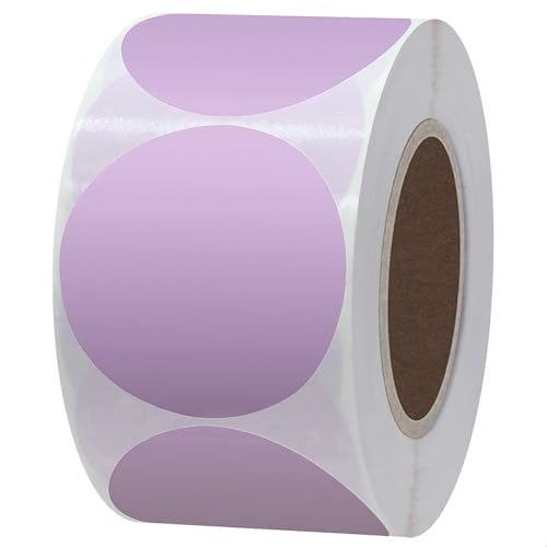 500 Stück Runde Aufkleber Hellviolett, 50 mm Selbstklebende Markierungspunkte, Farbkodierung Etiketten Punktaufkleber, Klebeetiketten Klebepunkte für DIY Büro Kalend, Round Adhesive Dot Sticker Purple 500 Stück Runde Aufkleber Hellviolett, 50 mm Selbstklebende Markierungspunkte, Farbkodierung Etiketten Punktaufkleber, Klebeetiketten Klebepunkte für DIY Büro Kalend, Round Adhesive Dot Sticker Purple von Qikaara