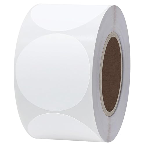 500 Stück Runde Aufkleber Weiß/Weiss, 50 mm Selbstklebende Markierungspunkte, Farbkodierung Etiketten Punktaufkleber, Klebeetiketten Klebepunkte für DIY Büro Kalend, Round Adhesive Dot Sticker White 500 Stück Runde Aufkleber Weiß/Weiss, 50 mm Selbstklebende Markierungspunkte, Farbkodierung Etiketten Punktaufkleber, Klebeetiketten Klebepunkte für DIY Büro Kalend, Round Adhesive Dot Sticker White von Qikaara
