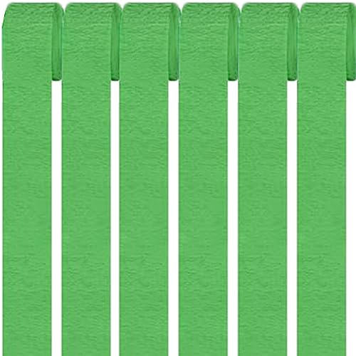6 Rollen Grün Krepppapier,Regenbogen kreppbänder Hintergrund Luftschlangen Papier Rainbow Crepe Paper Bastelkrepp für Party Dekoration und Handarbeiten Papierkunst 6 Rollen Grün Krepppapier,Regenbogen kreppbänder Hintergrund Luftschlangen Papier Rainbow Crepe Paper Bastelkrepp für Party Dekoration und Handarbeiten Papierkunst von Qikaara