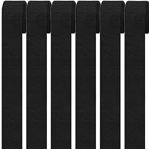 6 Rollen Schwarz Krepppapier,Regenbogen kreppbänder Hintergrund Luftschlangen Papier Rainbow Crepe Paper Bastelkrepp für Party Dekoration und Handarbeiten Papierkunst 6 Rollen Schwarz Krepppapier,Regenbogen kreppbänder Hintergrund Luftschlangen Papier Rainbow Crepe Paper Bastelkrepp für Party Dekoration und Handarbeiten Papierkunst von Qikaara